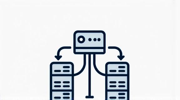 Icona che rappresenta più server e un browser, simboleggiando i cookie di terze parti